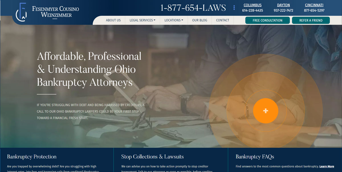FCWLegal Law Firm Website Design - Homepage