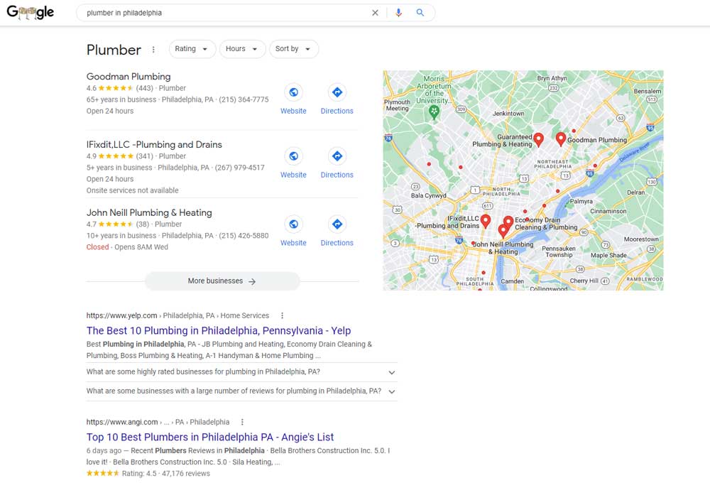 Search results for plumbers in philadelphia
