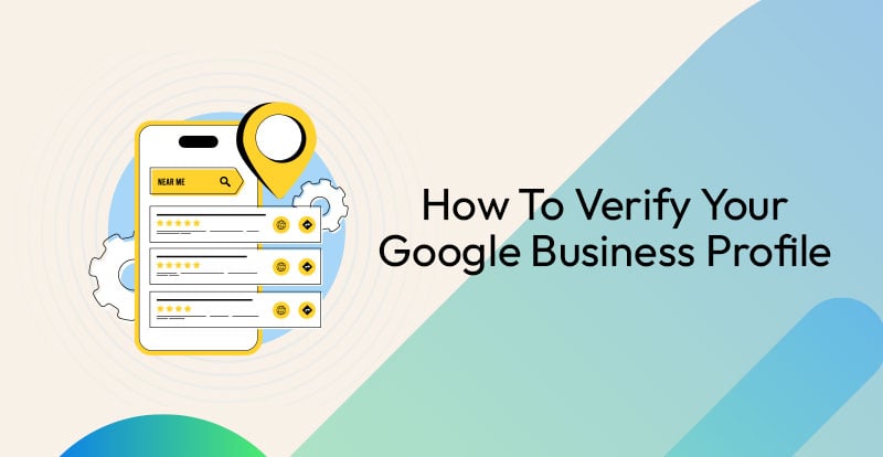 Google business profile illustration with test how to verify your google business profile
