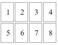 4 columns, 2 rows with 5px gap