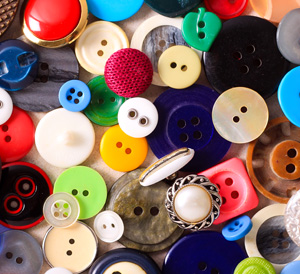 Pile of Different colored buttons