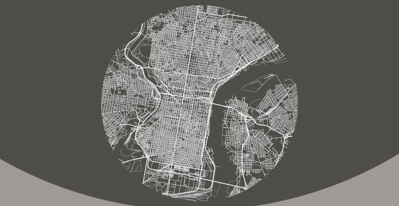 Map of philly