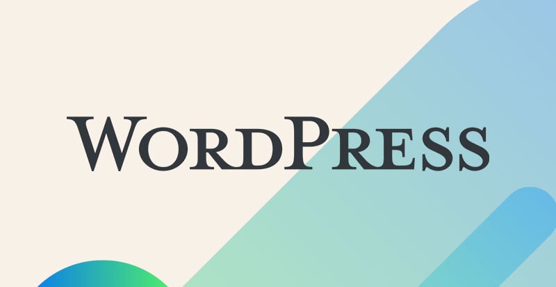 Wordpress text logo